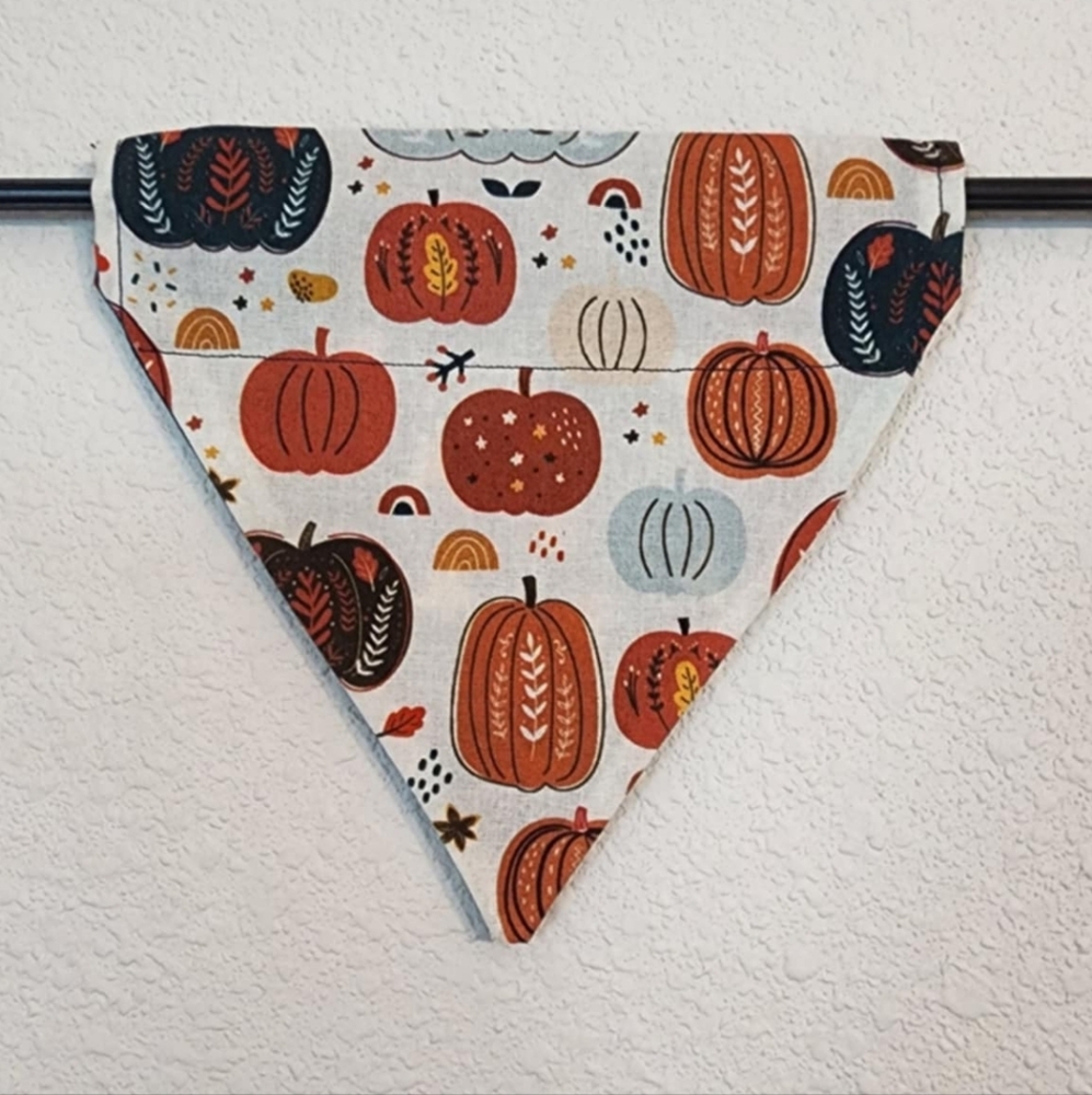 SMALL Autumn Pumpkin Dog Bandana